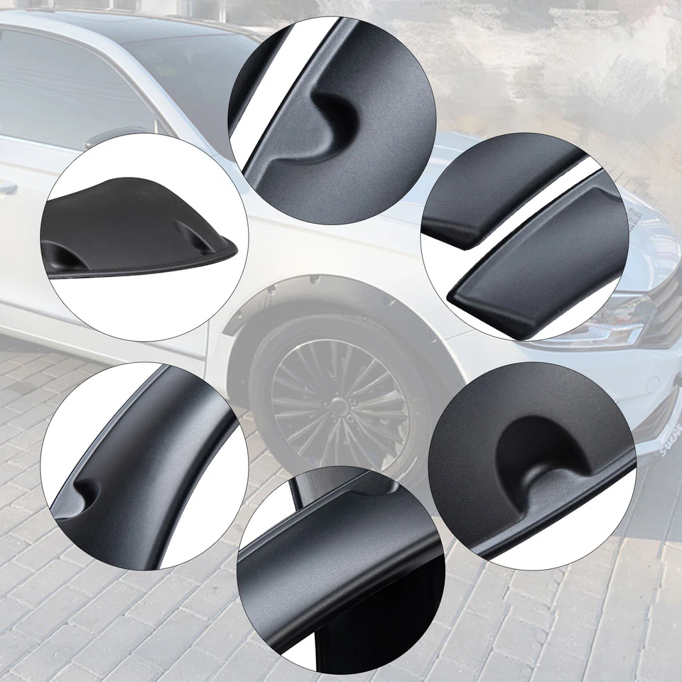 Flexible Car Fender Flares Extra Wide Body Wheel Arches 4X 89cm Universal Foto 2 de 4