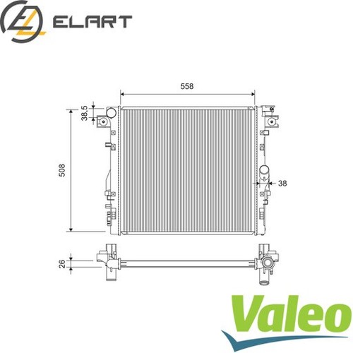 RADIATOR ENGINE COOLING 701417 FOR JEEP WRANGLERIII ENS 2.8L 4cyl WRANGLER III - 第 1/6 張圖片
