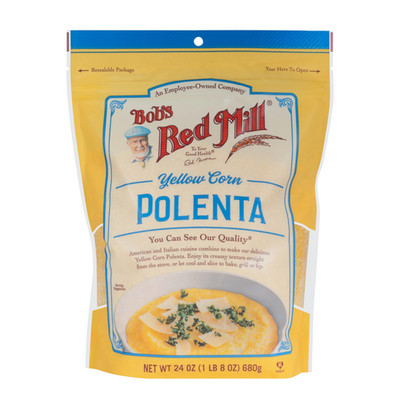 Bob's Red Mill Organic Yellow Corn Grits Polenta 24 oz Resealable Bag Pantry