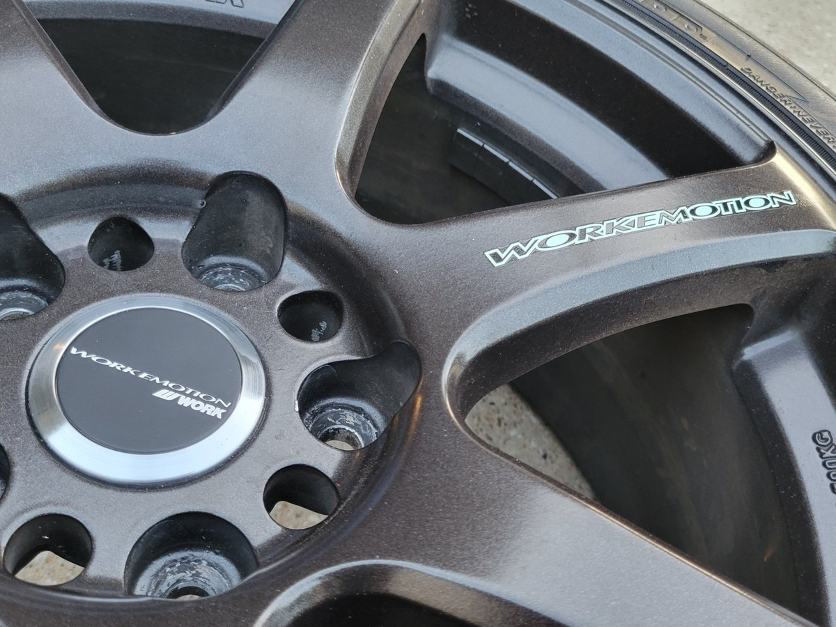 JDM WORK EMOTION XT7 Wheels 5x114.3 18x7.5 +42 Offset TSX Legend