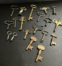 Antique Key Collection ( 19 ) Clock, Piano, R...