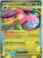 Mega Venusaur ex 013 Black Star Promo Jumbo Card
