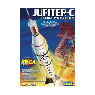 Revell/Mon Model Kits 1  Jupiter-C Rocket w/Gantry Tower & Crew (Exclus VG+/NM