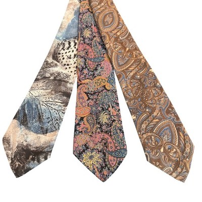 Italianissimo & San Babila Milano Vintage Men's Tie Lot Paisley