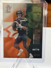 Sam Darnold Topps card Signature class 46/60 and Rookie and Stars 2025 airborne. rookie card picture