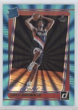 2021-22 Panini Donruss Rated Rookie Holo Teal Laser Greg Brown III #245 c4h