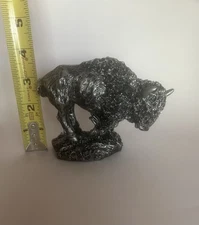 Bison Silver Collectible Figurine Buffalo Bison
