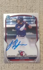 2023 Bowman Chrome - Prospect Autographs Juan Benjamin #CPA-JBN (AU, RC)