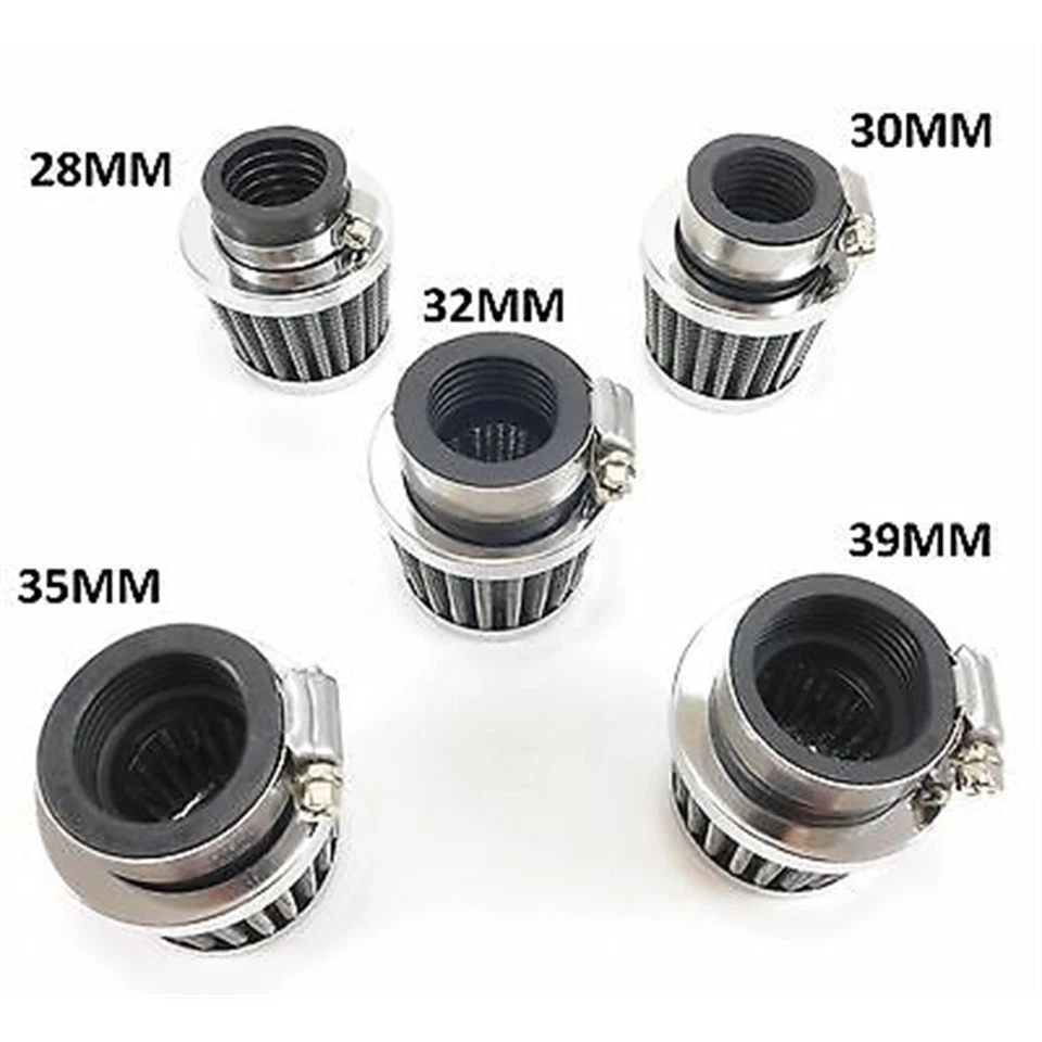 Filtro de aire POD de malla de alambre cónico de 32 mm con abrazadera corta para espacios estrechos 25-24915 Foto 2 de 4