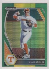 2021 Panini Prizm Draft Picks Green & Yellow Hyper Liam Spence #PDP154 qf6