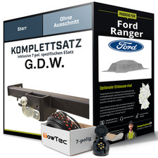 Für FORD Ranger ER, QR, R Anhängerkupplung starr +eSatz 7pol 04.1997-12.2011 NEU
