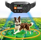 GPS Wireless Dog Fence Customizable Boundary Rechargeable Collar No Wire App 