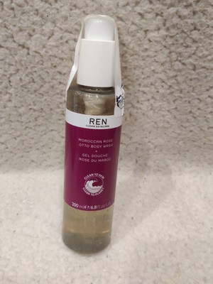REN Clean Skincare Moroccan Rose Otto Body Wash6.8 fl oz (200ml) Brand New