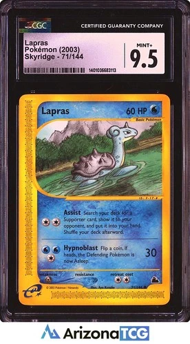 Pokemon 2003 Lapras 71/144 Skyridge CGC 9.5