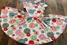 Dot Dot Smile size 3/4 Girls Cap sleeve twirl dress New Happy Faces