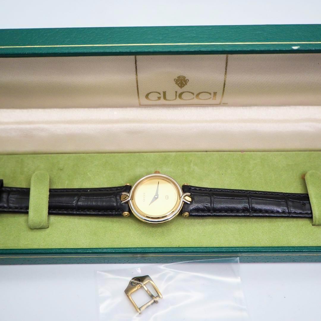 88【美品】GUCCI 時計　箱付　レディース　新品ベルト　4500L ゴールド 88 Gucci Watch Boxed Women'S Belt 4500L Gold | eBay