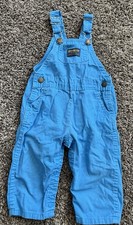 Vintage Oshkosh B  gosh Vestbak Blue Overalls USA Made Sz 24 Months