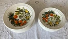 Job Lot Vintage Portmeirion Oranges and Lemons 7 Cereal Pasta Bowls 7 Side Plate