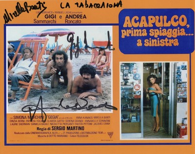 BANTI RONCATO SAMMARCHI Autographed Photo Signed Photo Proof Acapulco Tabaccaiona