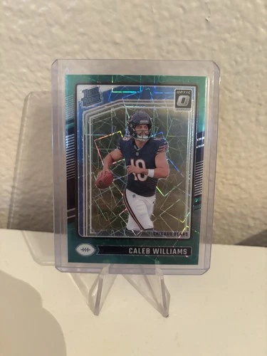 2024 Donruss Optic - Rated Rookie Caleb Williams #201 Green Velocity Prizm (RC)