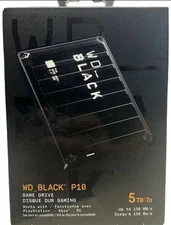 WD Black P10 5TB Portable External Game Hard Drive for PS4,PS5, XBOX, PC- SEALED