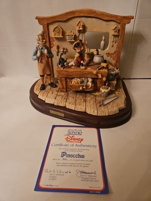 RARE 1989 Schmid Disney Limited Edition Sculpture  PINOCCHIO, #309/1500 W Box