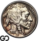 1935-D Buffalo Nickel, Great Color, Choice AU++/Unc