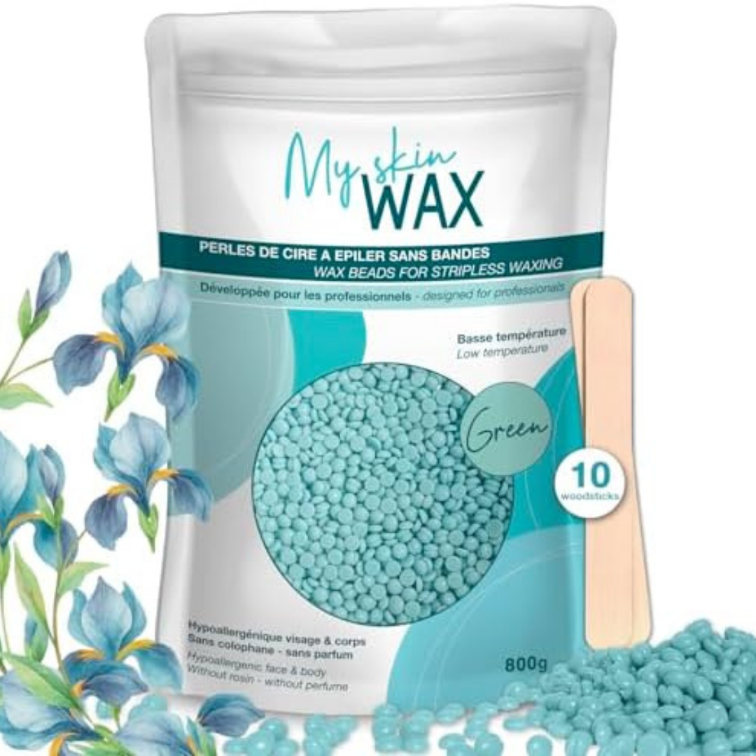 My Skin Wax - Hard Wax Beads, 800g, Hypoallergenic, Wax Beads for Sensitive