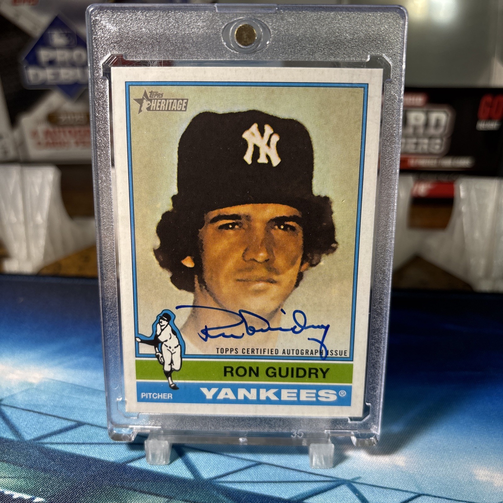 RON GUIDRY 2025 TOPPS HERITAGE HIGH NUMBER REAL ONE SP ON-CARD AUTO 🔥 YANKEES