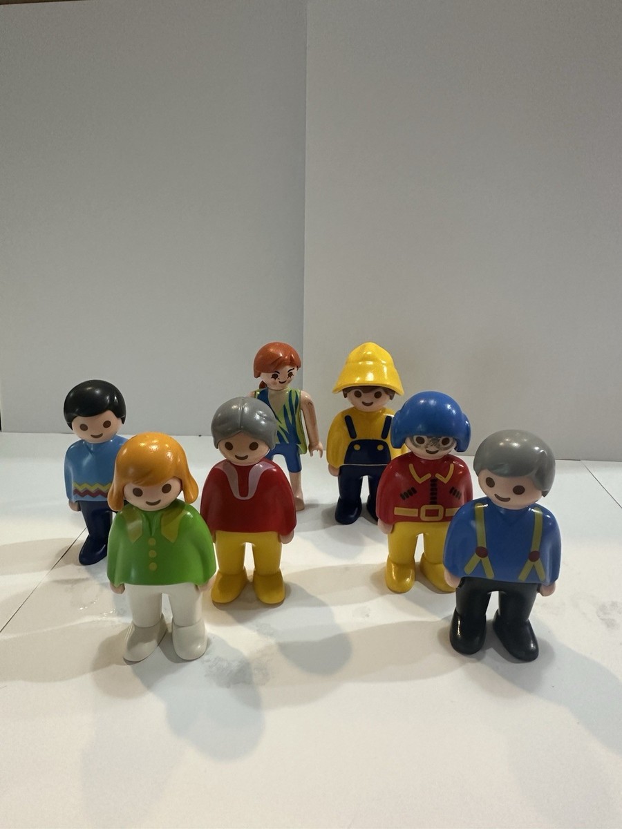 Vintage 1990 PLAYMOBIL 6630 Toy 1-2-3 Play Figures Caucasian