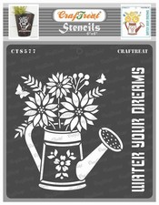 CrafTreat Reusable Flower Stencils for Painting on Wood, Default Title, White