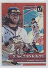2022 Panini Donruss Diamond Kings Holo Red Brandon Crawford #26 1m8