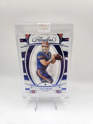 2023 Panini Flawless Collegiate Tim Tebow #3 Sapphire /20 Florida Gators Broncos