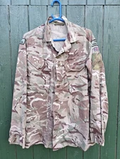 BRITISH MTP BARRACK DRESS SHIRT 180/96 - MEDIUM REGULAR - BADGED First Fusiliers