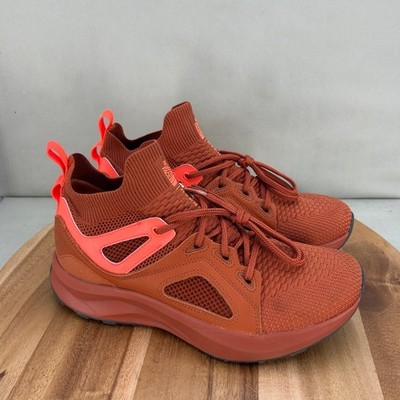 The North Face Hypnum Hiking Trail Shoes Womens Size 10.5 Rust Orange Red