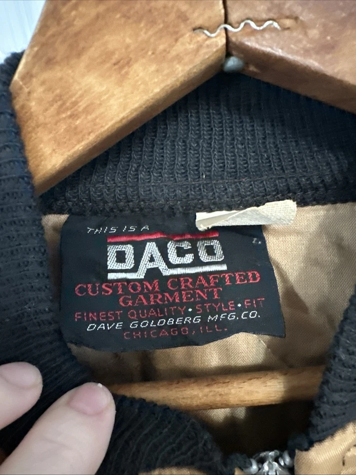 1950 s New Old Stock DACO Quilted Puffer Jacket Rare Color Size L - Image 2 of 4