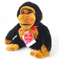 Dan Dee Valentines Singing Dancing Gorilla Plush First Kiss Animated NWT 2018