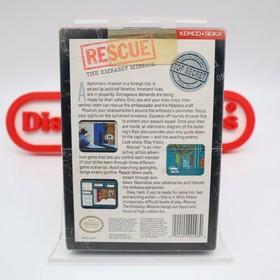 NES Nintendo Game RESCUE: THE EMBASSY MISSION -NEW & Factory Sealed with H-Seam!