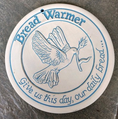 Vtg Bread Warmer Give us This Day Our Daily Bread Religious 1989 Made in USA 