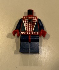Lego Minifigura Spider-Man Correas Plateadas/Azul Oscuro - 4854 Torso y Piernas Solo