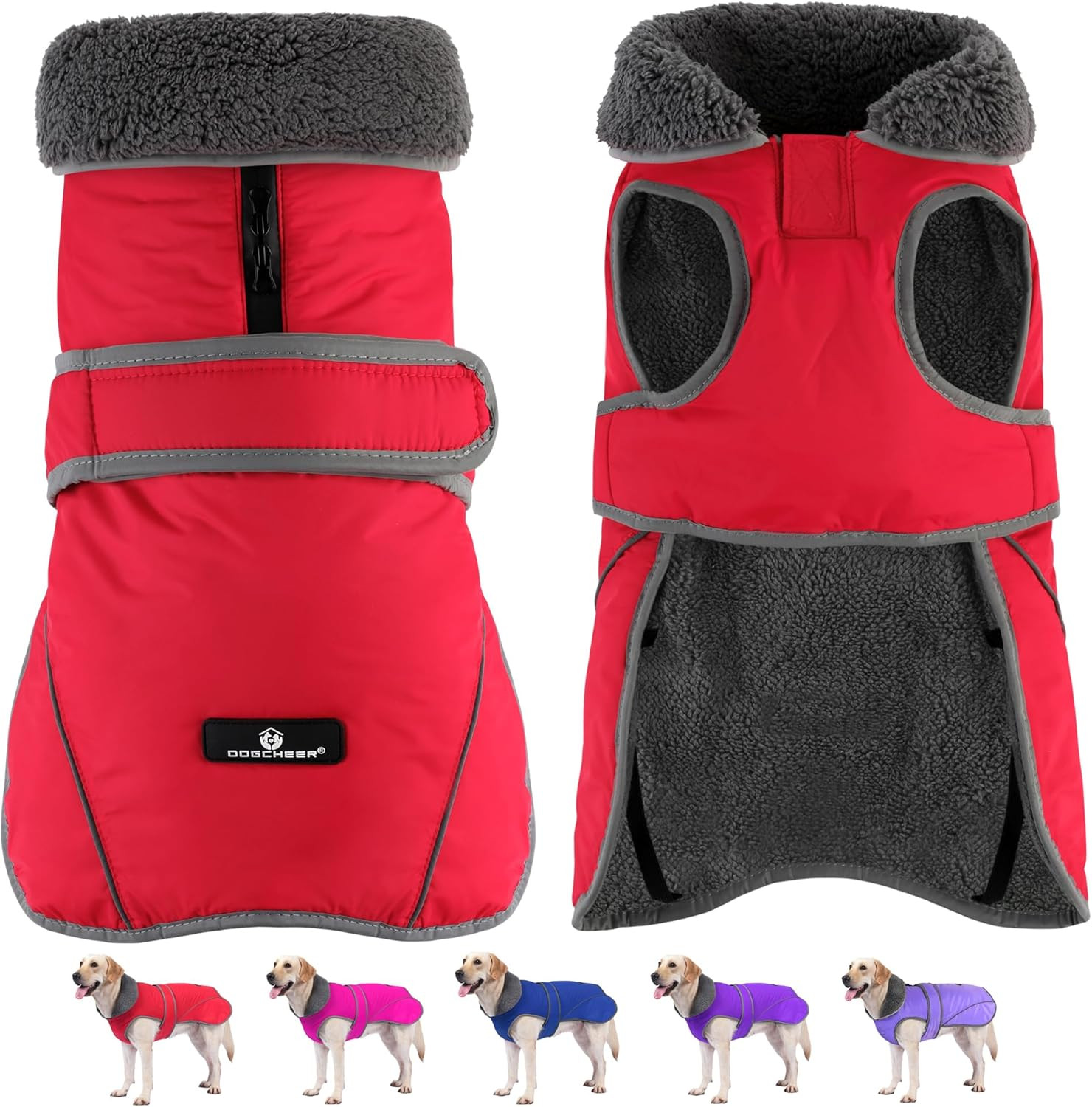 Cappotto Invernale per Cani Impermeabile e Natalizio | Caldo e Elegante