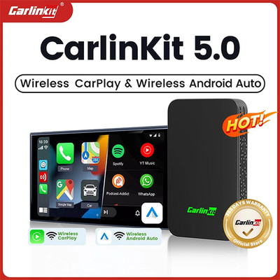Carlinkit Wired to Wireless CarPlay Android Smart Ai Box Plug&Play Auto Connect