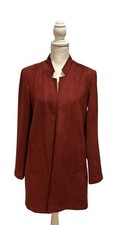 New Vero Moda Burgundy Faux Suede Jacket Fall Blazer, Size M