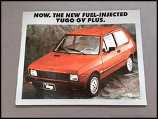1990 Yugo GV Plus Vintage 1-page Car Sales Br...