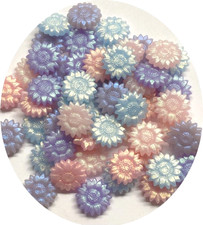 Iridescent Sealing Wax Bead Mix pinks, blues, lavenders approx 325 beads, 3 oz