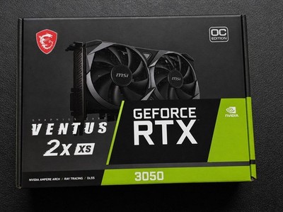 MSI Ventus 2X OC GeForce RTX 3050 8GB RAM - Graphics Card - NEW And SEALED 