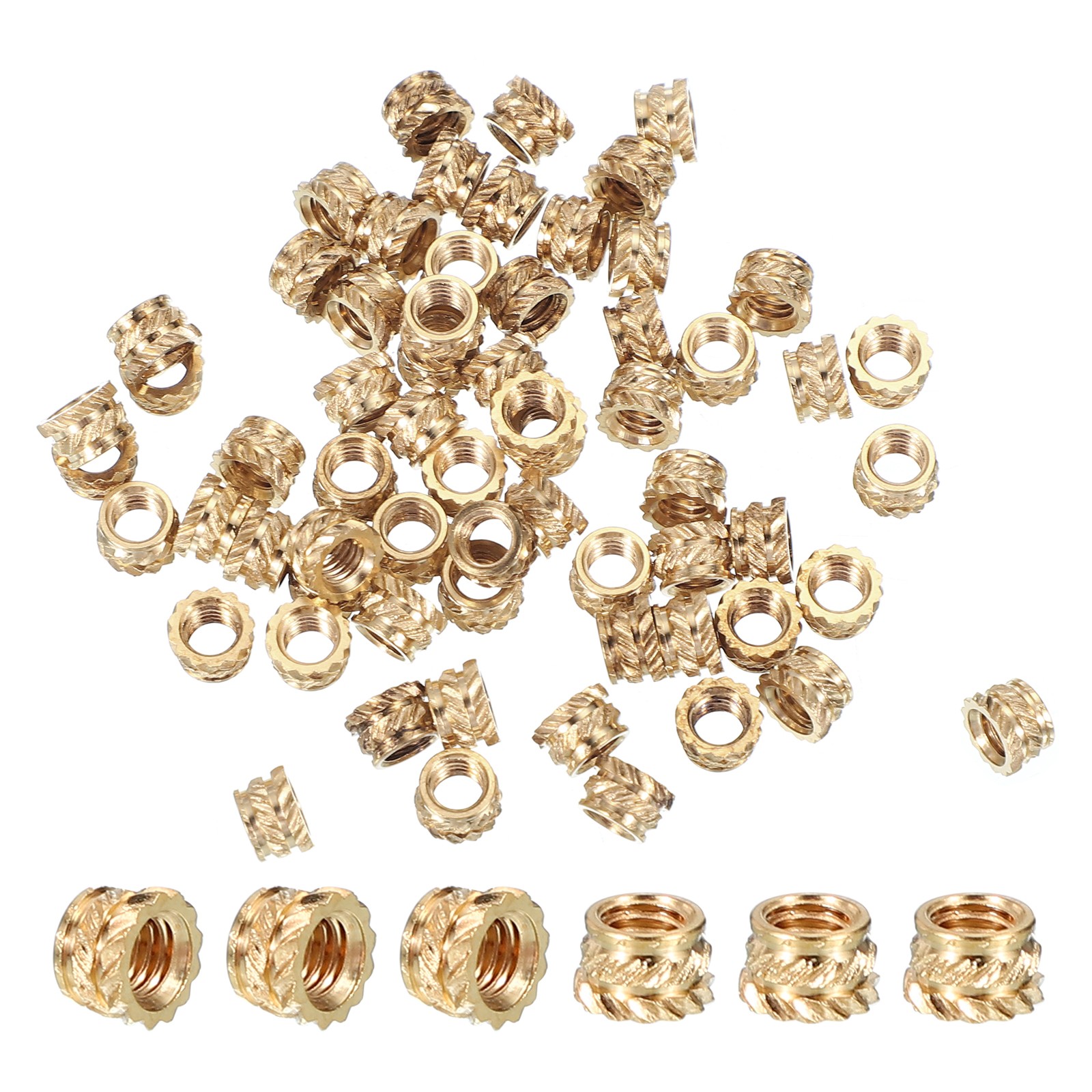 20 Pcs Brass Threaded Insert M4x4x6.31 mm for Plastic Components