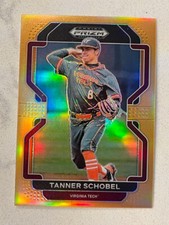 TANNER SCHOBEL Twins 2022 Panini Prizm Draft Picks NEON ORANGE PRIZM # 9/50