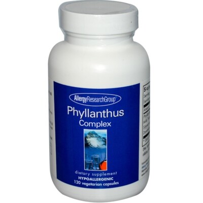 Phyllanthus Complex 120 Veggie Caps - Allergy Research Group   471,07 /  kg