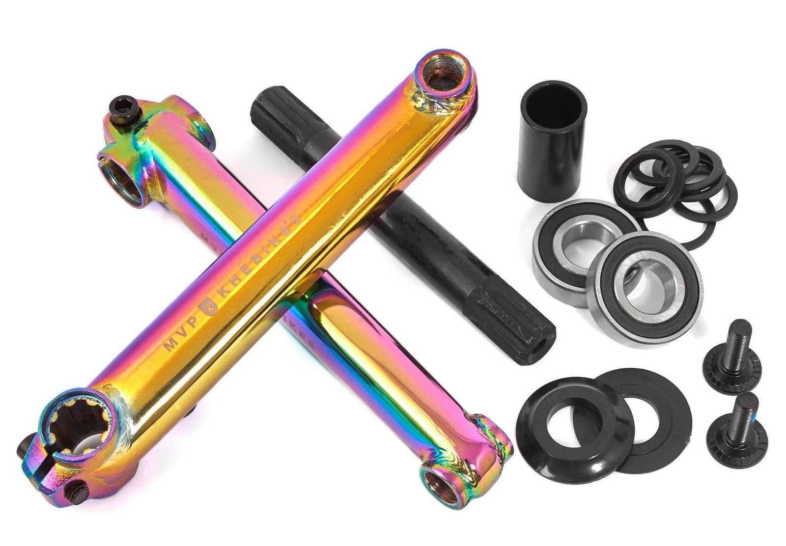 BMX Manivela MID BB ACEITE-SLICK JET-FUEL 19 mm Eje 170 mm KHE MVP Set 8T CrMo Brazo